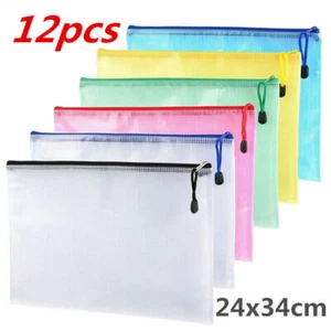 A4 Reinforced Zippa Zip Tuff Storage Folder Bag Wallet Case Heavy Duty Wallet - Picture 1 of 7