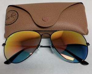 Gafas de sol Ray-Ban Aviator RB3026 62m marco negro naranja degradado flash 002/4W - Imagen 1 de 3