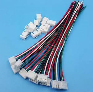 10Set XH2.54 4Pin 1007 24AWG Connettore Filo a Scheda Estremità Singola 15cm  - Foto 1 di 3