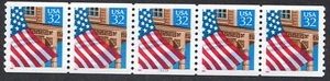 Scott #2913 Flag Over Porch Plate Number Coil (PNC5) of 5 Stamps MNH P#22222 SG - Picture 1 of 1