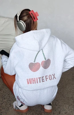 White Fox Made With Love Oversized Hoodie Grey Marle size XS/S-NWT - Image 1 of 2