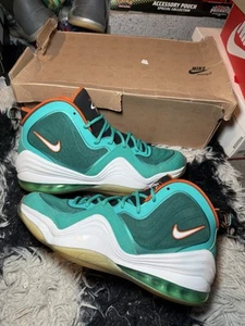 Size 11.5 - Nike Air Penny 5 Miami Dolphins - Picture 1 of 18