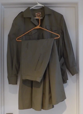 Conjunto de 14 Chaqueta L Falda Caqui Safari Banana Republic Vintage Años 90 Foto 1 de 4