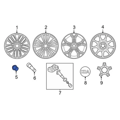 For Kia Sedona 2015-2021 Kia 5295037000 Wheel Lug Nut Foto 1 de 4