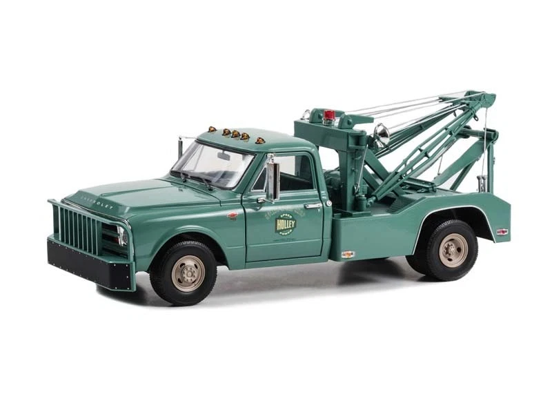 GREENLIGHT 1967 CHEVROLET C-30 Tow Truck - HOLLEY SPEED SHOP 1/18 GREEN13682
