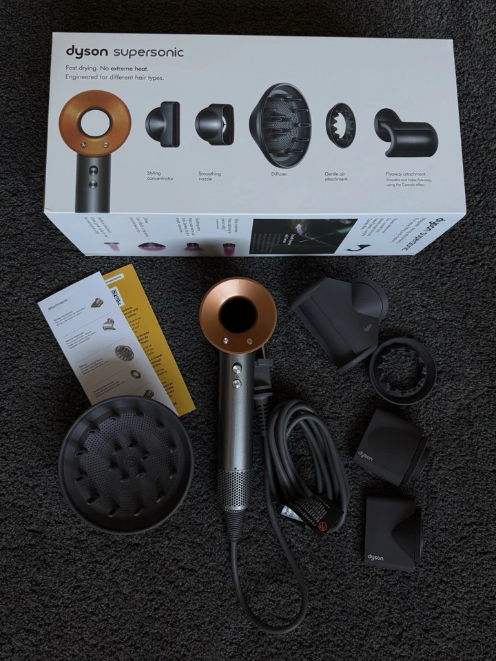 Dyson Supersonic Haartrockner Föhn, Nickel/Kupfer, HD08 - Bild 1 von 4