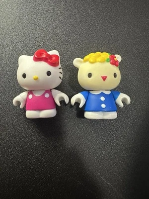 Mega Bloks Hello Kitty Figures Lot Of 2 Figurine Replacement Piece Minifigure - Image 1 of 4