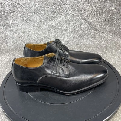 Barneys New York Oxford Shoes Mens Size 9 M Black Leather Lace Up Dress - Image 1 of 4