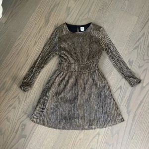 Vestito Gap Bambini Ragazze Taglia 8 Oro Occasioni Speciali Formale Fantasia Festa - Foto 1 di 9