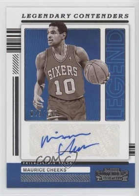 2021-22 Panini Contenders Legendary Auto 23/199 Maurice Cheeks #LC-MCH HOF - Image 1 of 3