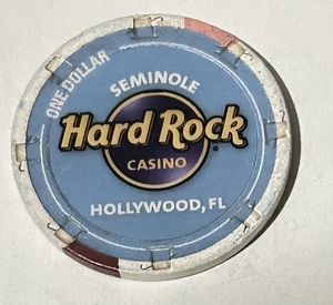 $1 Hard Rock - Seminole - Hollywood, Florida - Casino House Chip - Picture 1 of 2