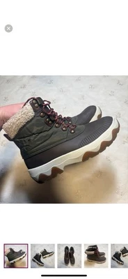 Botas de invierno Sperry de piel de oliva para mujer - talla 9 para mujer » Foto 1 de 4