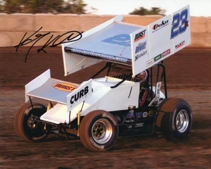 Kasey Kahne autographed #23 World of Outlaws Sprint Car 8x10 photo - Picture 1 of 1