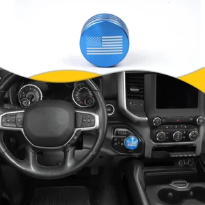 Anillo de borde de perno con interruptor de cambio de engranajes azul para Dodge RAM 1500 2021 bandera de EE. UU. - Imagen 1 de 7