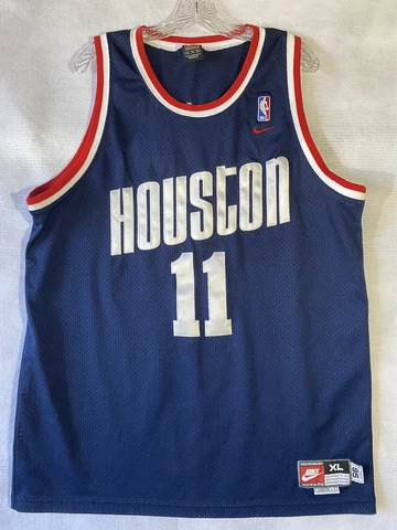 Men's Houston Rockets YAO MING #11 NBA Sz XL +2 Nike Rewind Swingman Jersey Cover