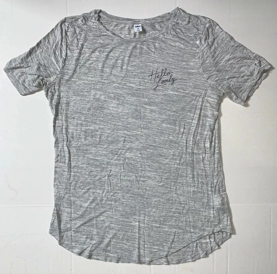 Preowned- Old Navy Luxe “Hello Lovely” Tee Womens (Size M) - Image 1 of 4
