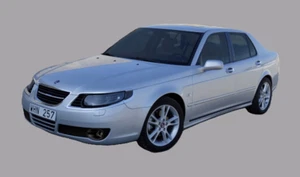 Original Saab 9-5 95 (03-09) Außenspiegel links elektrisch beheizbar silber 5-polig - Bild 1 von 12