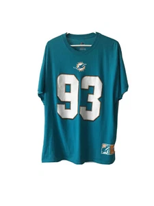 Majestic XL Miami Dolphins SUH # 93 Fan T-shirt - Picture 1 of 12
