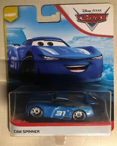 DISNEY PIXAR CARS 2019 "NEXT-GEN" #31 BLUE CAM SPINNER NIP Mattel FLM35 - Picture 1 of 2
