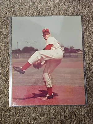 Autographed Robin Roberts 8x10 (HOF) Philadelphia Phillies With COA Faded Sig - Image 1 of 2