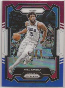 2023-24 Panini Prizm #73 Joel Embiid Prizms Red White and Blue - Picture 1 of 2