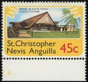 St. Christopher Nevis Anguilla Inverted Watermark 45c Postage 1980 Mint NH - Picture 1 of 2