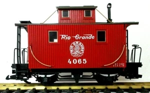 LGB 40650 CUSTOMIZED RIO GRANDE CABOOSE W/ METAL WHEELS - Picture 1 of 6