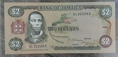 Billet de 2 Dollars de la Jamaïque 1992  neuf - Photo 1/2
