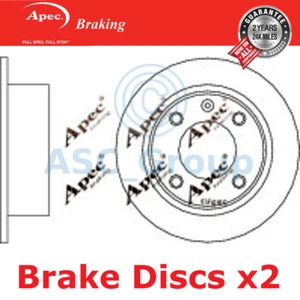 2x Discos De Freno Sólidos Apec De 224mm Calidad OE Reemplazo (Par) DSK171 - Imagen 1 de 1