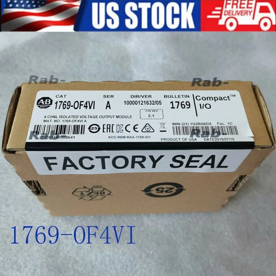 New Sealed Allen-Bradley 1769-OF4VI SER A CompactLogix 4 Pt A/O Voltage Module - Image 1 of 1