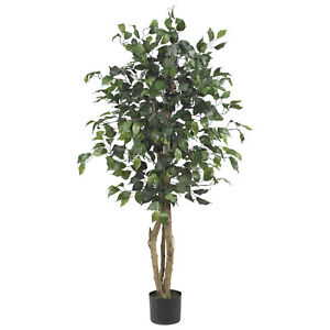 Nearly Natural 4' Ficus Silk Tree Realistic Artificial Home Garden Decoration