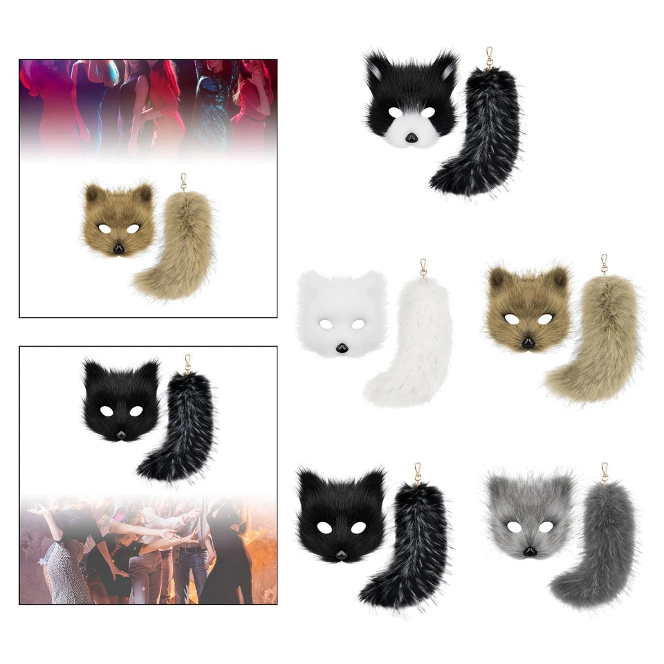 Therian mask and cat tail mask for women and girls, - Image 1 of 1