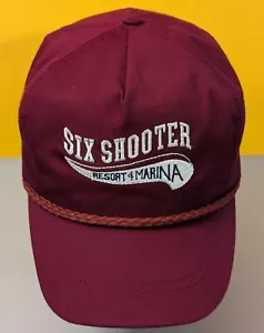 Vtg Six Shooter Rope Hat - Classic Sportswear Oklahoma City USA - Adjustable Cap - Picture 1 of 24