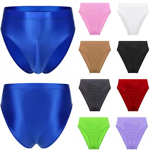 Calzoncillos de abultamiento brillante para hombre ropa interior sin costuras elástica cintura alta baúles de baño - Imagen 1 de 96
