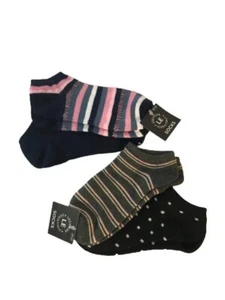 Legwear Essentials Womens Socks, Assorted Stripes As Pictured, One Size, 4 Pairs - Picture 1 of 1