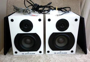 Wharfedale Diamond 2-Way Active Speakers System with wires - Made in England - Picture 1 of 24