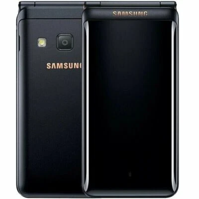 Samsung Galaxy Folder 2 G1650 16GB Unlocked Dual SIM Flip Phone OPEN BOX Black - Image 1 of 4