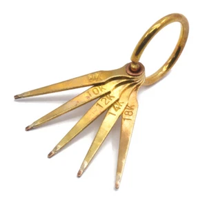 5 Gold Test Acid Needle Set 8K 10K 12K 14K 18K  Karat Scrap Jewelry Melting Gold - Picture 1 of 1