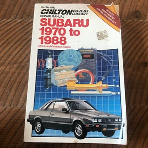 Chilton's Subaru 1970 to 1988 Repair and Tune-Up Guide - Picture 1 of 2
