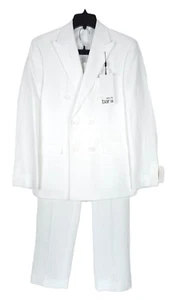 Bar III Men's Slim-Fit 100% Linen 2-Piece Suit White Solid 38R 30x30 NWT - Picture 1 of 13