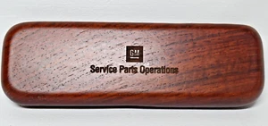 GM SERVICE PARTS OPERATIONS WOODENWRITING PEN AND CASE, VERY NICE, CHERRYWOOD OB - Picture 1 of 8