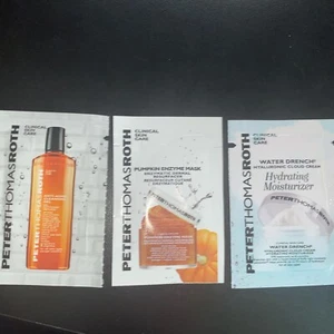 Peter Thomas Roth Samples- Cleansing Gel, Pumpkin Mask, Water Drench FREE SHIP - Picture 1 of 7