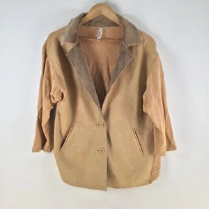 Miilla jacket womens size M brown faux fur shawl 3/4 sleeve 109990 - Picture 1 of 9