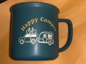 Neu Place & Time Keramik 16 Unzen HAPPY CAMPER, Becher Kaffeetasse - Bild 1 von 4