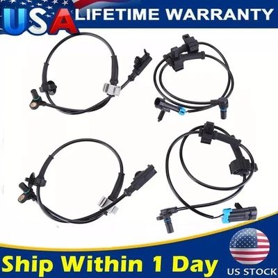4PCS ABS Wheel Speed Sensor Front&Rear For Chevy Silverado 1500 GMC Sierra 1500 - Изображение 1 из 4
