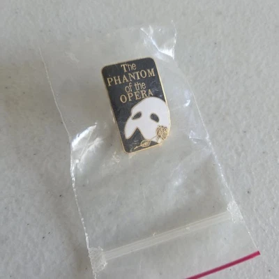 Vintage The Phantom Of The Opera The Broadway Musical Mask & Rose Lapel Pin - Image 1 of 4
