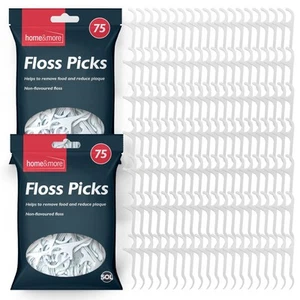 150pk Dental Floss Sticks | Interdental Tooth Harps Teeth Picks Oral Plaque Care - Picture 1 of 8