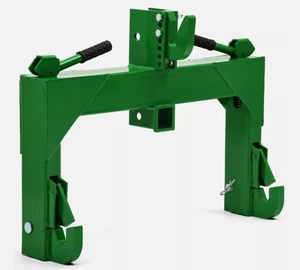 3 Pt Quick Hitch Adapter for Category 1 & 2 W/Adjustable Bolt Tractor Green - Picture 1 of 7