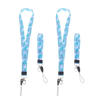  2 Pcs Mobile Phone Lanyard Mobile Phone Neck Strap Keyring Hanging Rope - Image 1 of 4