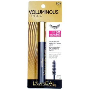 6 Pack L'Oreal Paris Voluminous Original Mascara, Black 305, 0.28 fl oz - Picture 1 of 2